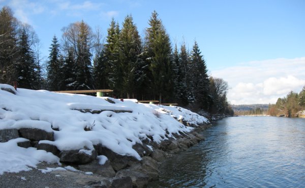 Winter an der Isar