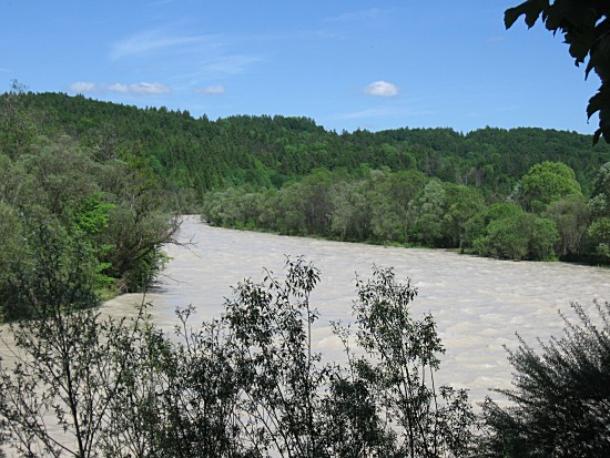 Blick auf die Isar am 4. Juni 2010